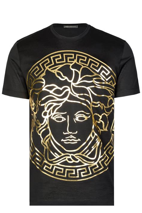 versace collection medusa head t shirt|versace medusa t shirt men.